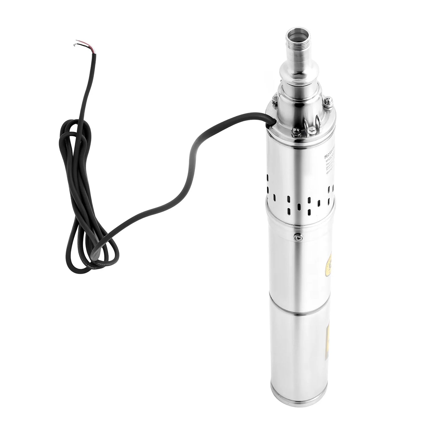 24V DC Submersible Well Pump for Solar System Stainless Steel 65m Deep Water Pump Pure Copper Motor 370W 2m³/h Flow for Farm