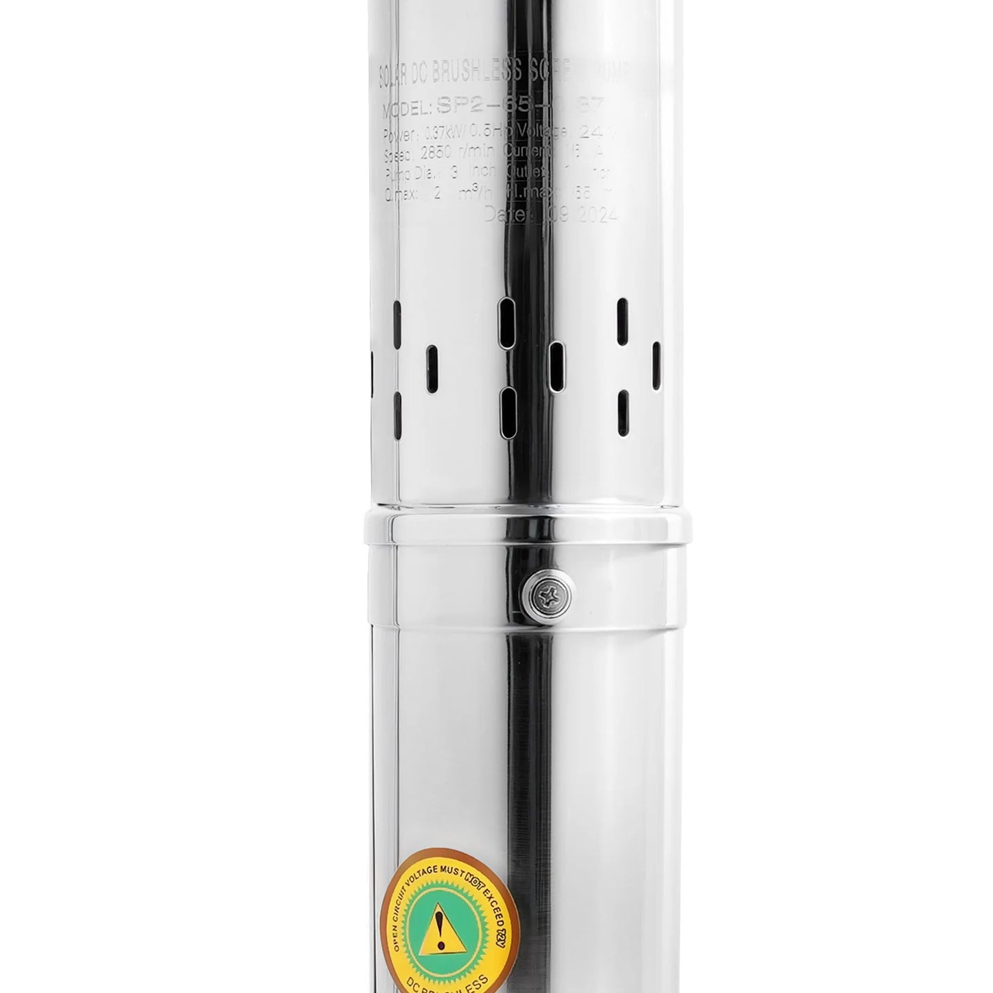 24V DC Submersible Well Pump for Solar System Stainless Steel 65m Deep Water Pump Pure Copper Motor 370W 2m³/h Flow for Farm