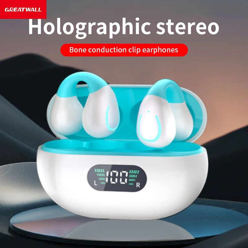 GreatWall new 5.3 high-definition sound quality sports exercise wireless earphones, low-latency, high-endurance wireless earphon