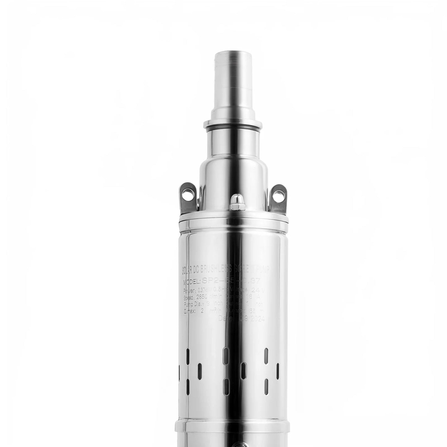 24V DC Submersible Well Pump for Solar System Stainless Steel 65m Deep Water Pump Pure Copper Motor 370W 2m³/h Flow for Farm