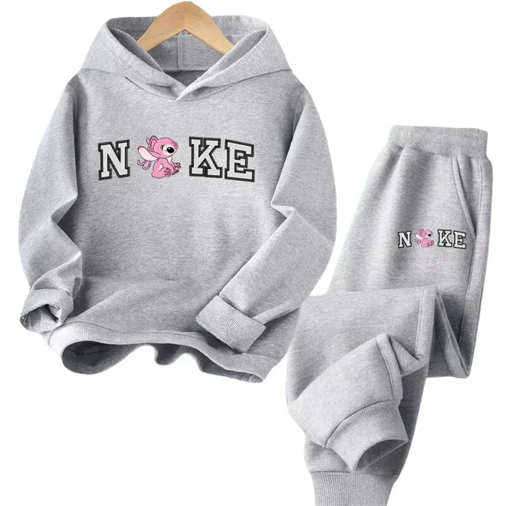 Disney Children's HoodedSweatshirt Set for Boys and Girls, Fashionable, Comfortable,Soft, Warm,Outdoor Travel, Autumn and Winter